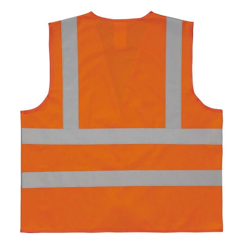 Veiligheidsvest oranje met schouderstrepen