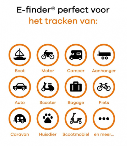 E-Finder tracker inclusief 1 jaar abonnement