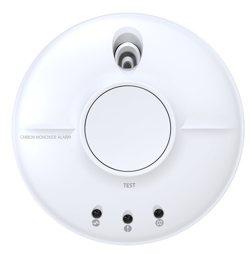 FireAngel Koolmonoxidemelder, 230V met 9V back-up, koppelbaar