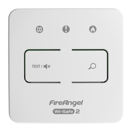 FireAngel Locatieschakelaar, 3V, vaste batterij, 10 jaar, draadloos koppelbaar, Wi-Safe 2
