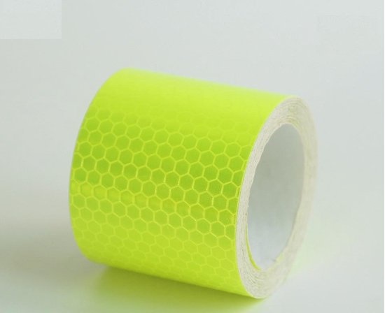 Reflecterende tape geel 3 meter x 5 cm breed