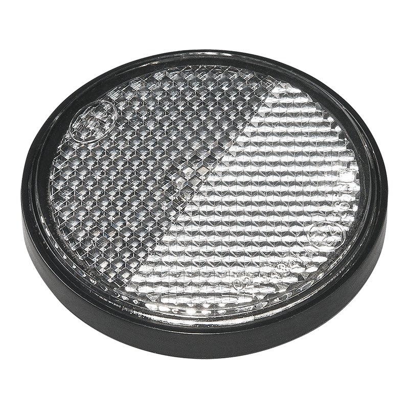 Reflector wit 58mm zelfklevend met grondplaat 2 stuks