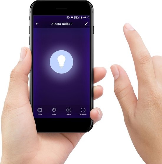 Alecto SMART-BULB10 Smart WiFi lamp - Wit licht (2700k)