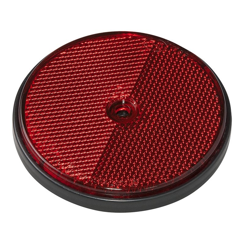Reflector rood 80mm schroefbevestiging 2 stuks