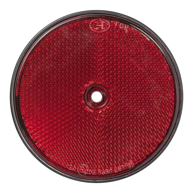 Reflector rood 80mm schroefbevestiging 2 stuks