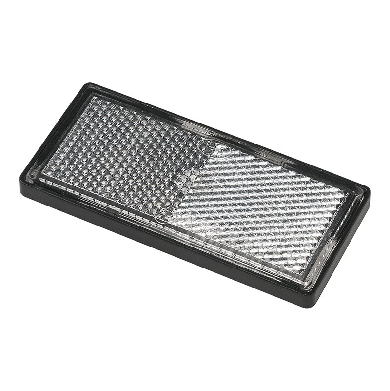 Reflector wit 85x39mm zelfklevend met grondplaat 2 stuks