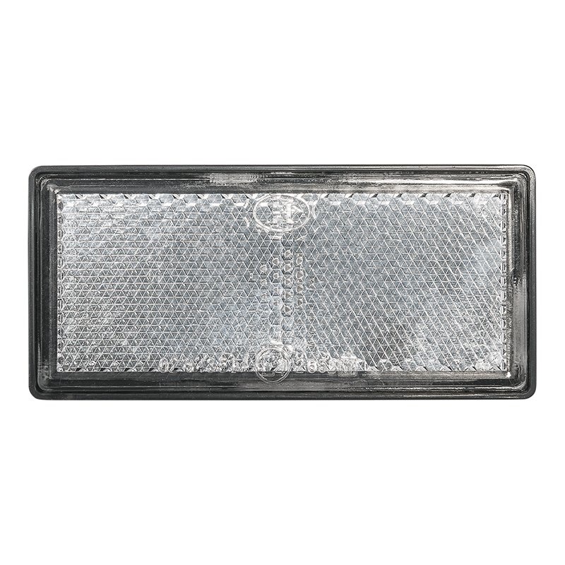 Reflector wit 85x39mm zelfklevend met grondplaat 2 stuks