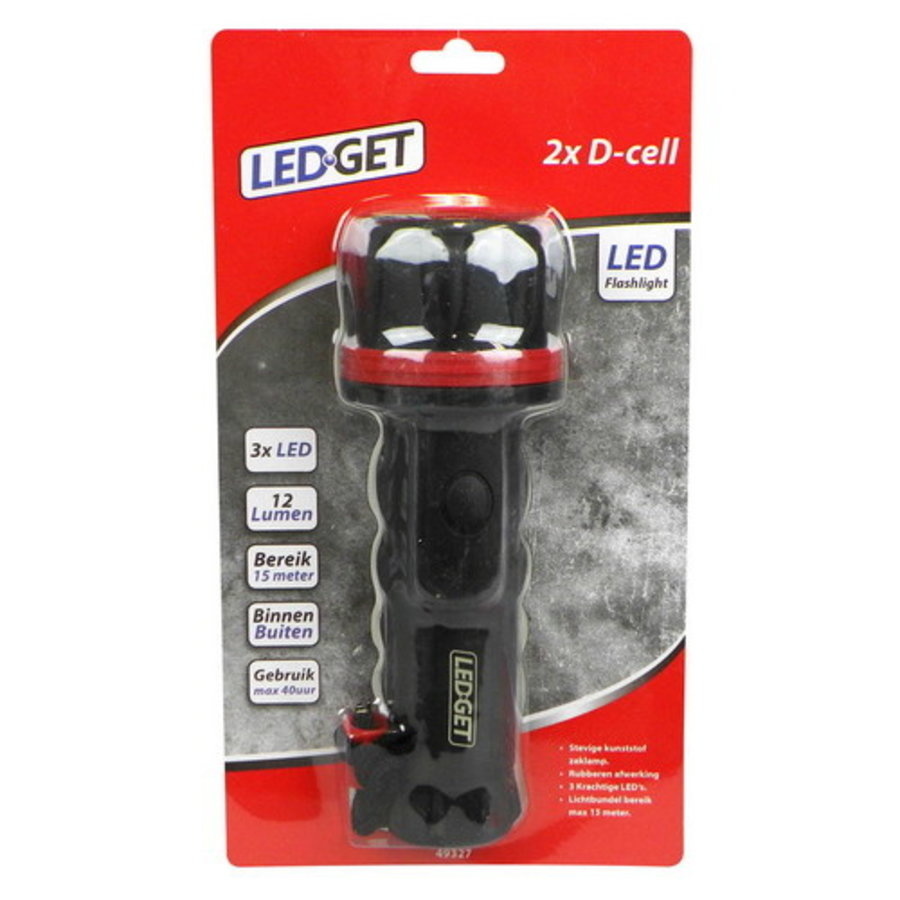 Ledget LED zaklamp middel