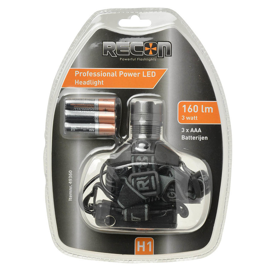 Recon H1 hoofdlamp powerled 3W