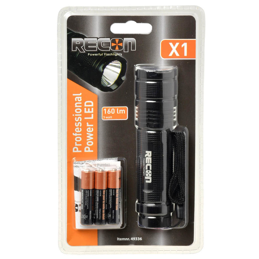 Recon X1 powerled zaklamp 3W