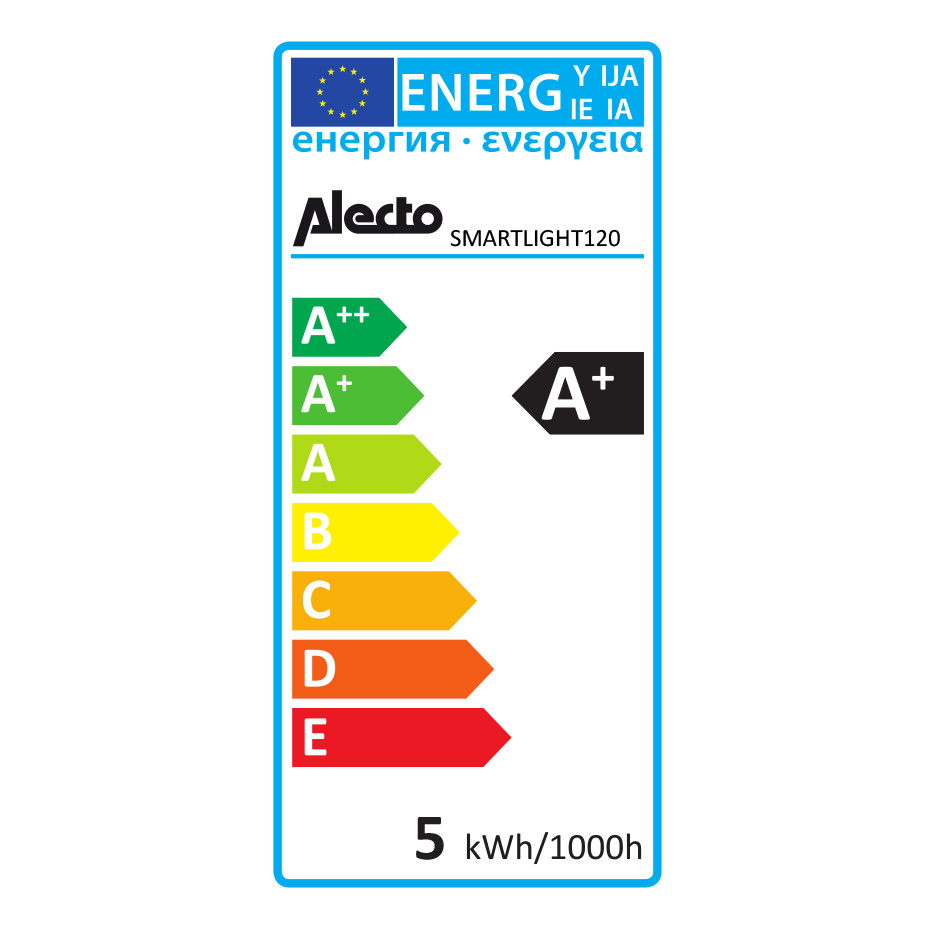 Alecto slimme filament ball lamp met E27 fitting