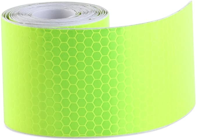 Fluorescerend groene zelfklevende tape 3 meter x 5 cm breed