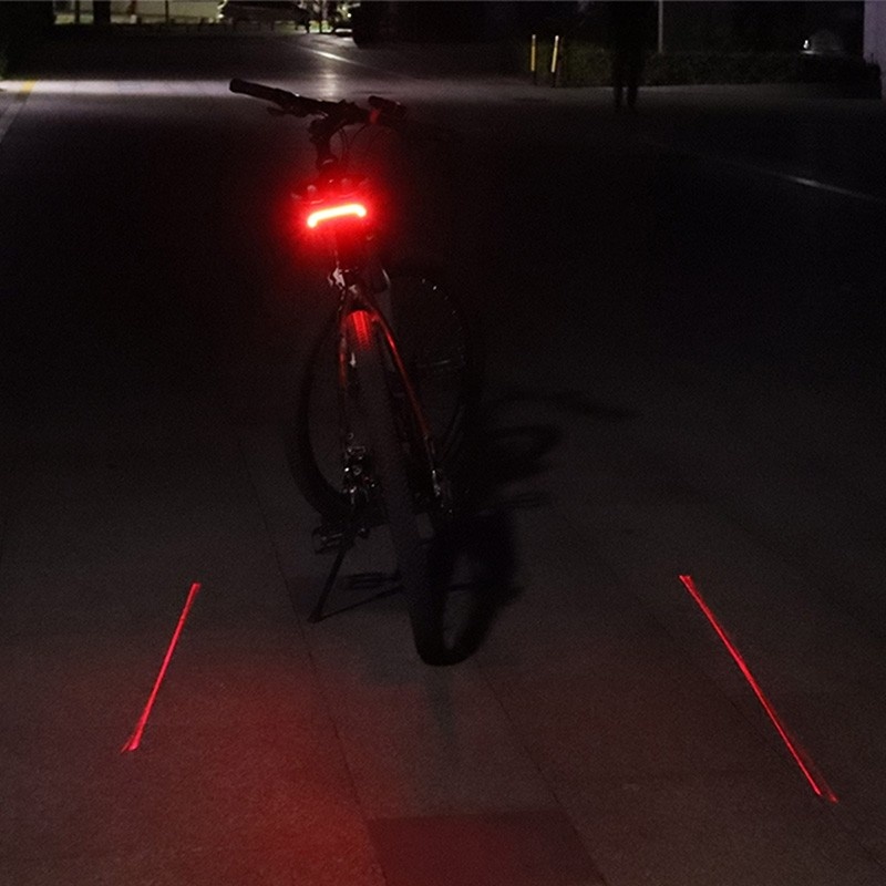 Laser achterlicht met afstandsbediening USB cute eye