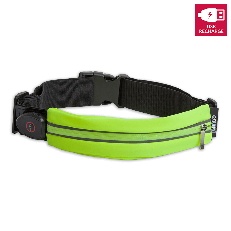 LED sport heuptas/hardloopriem USB