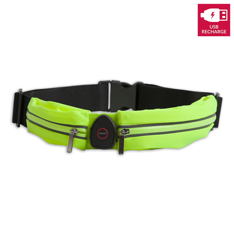 LED sport heuptas/hardloopriem (dubbel) USB