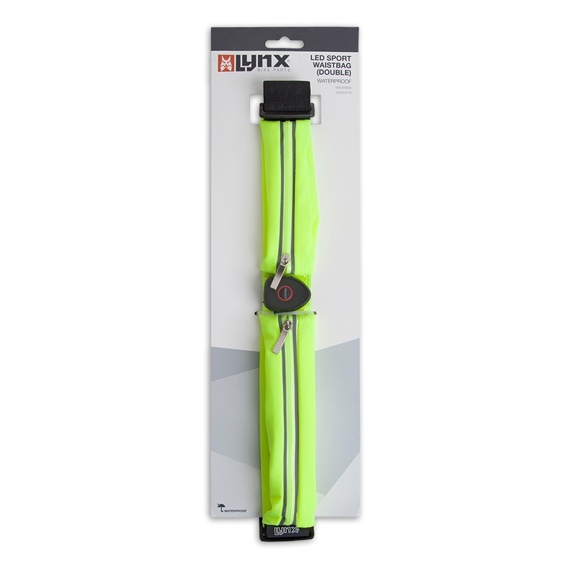 LED sport heuptas/hardloopriem (dubbel) USB