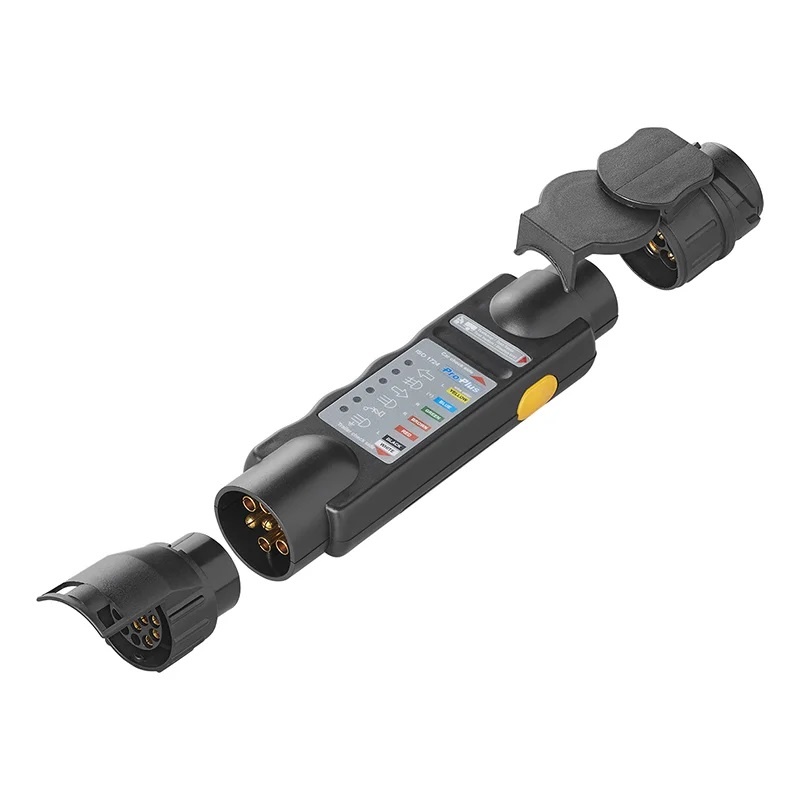 Stekkertester 7-polig 12V set met 2 adapters in blister