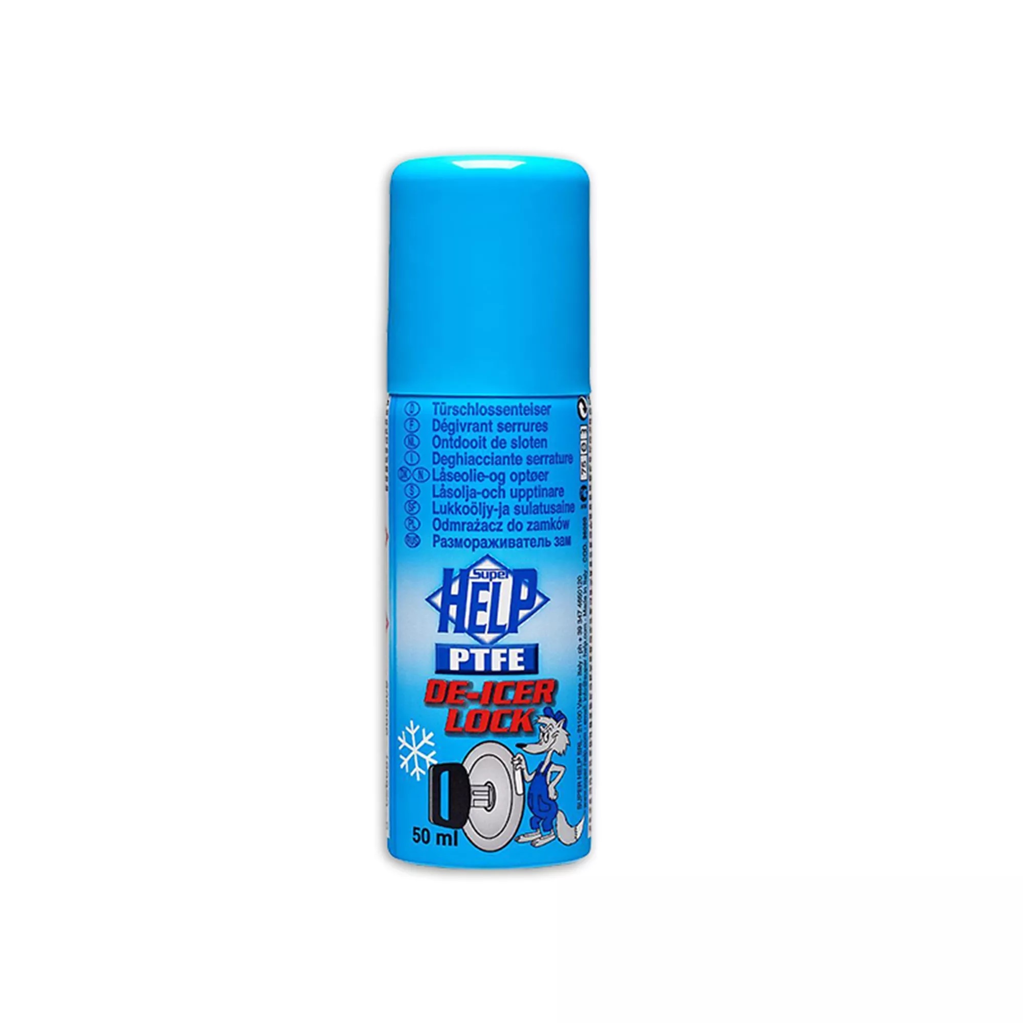 Slotontdooier met PTFE 50ml aluminium blauw
