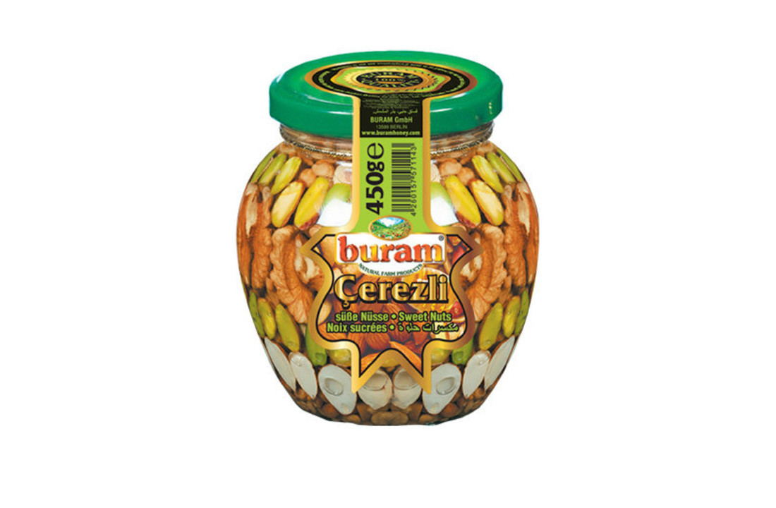 Buram Honing met Noten 450gr