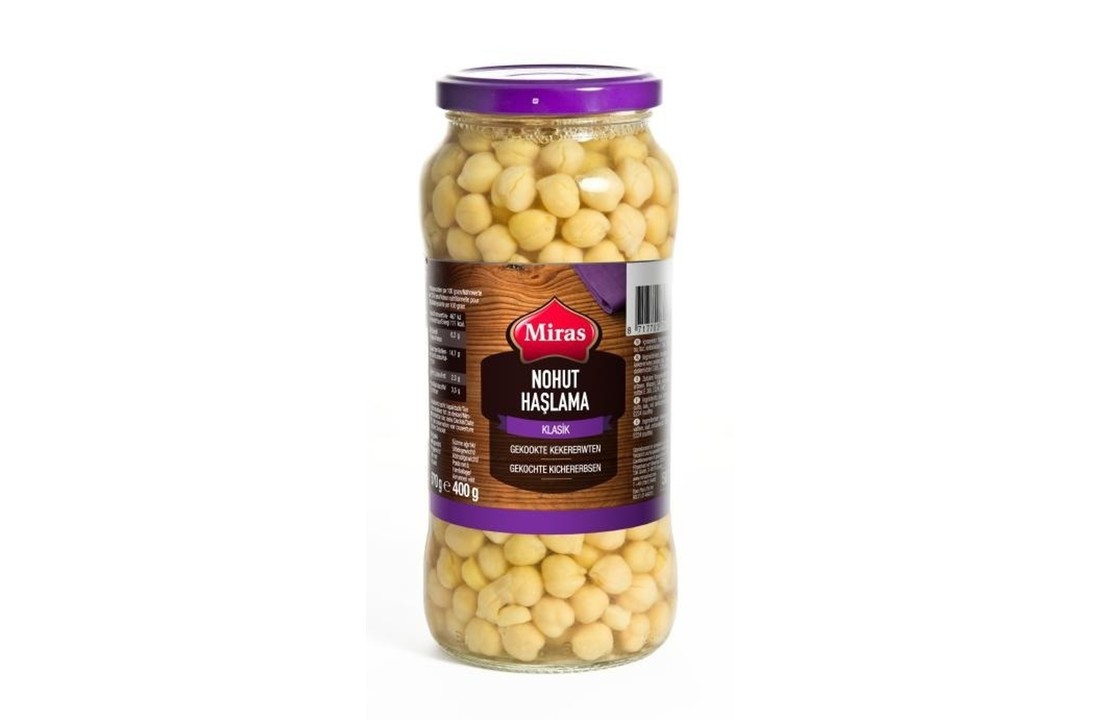 Miras Gekookte Kikkererwten 580ML