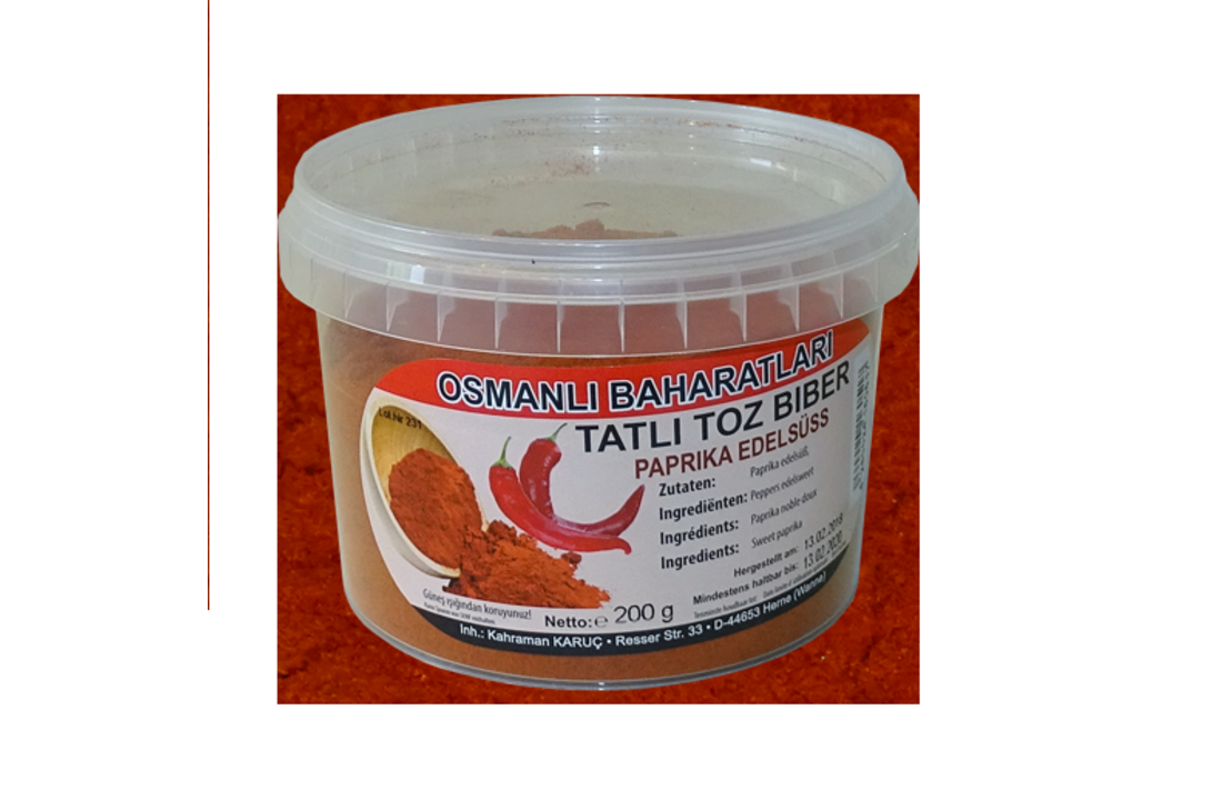 Osmanli Baharatlari Gemalen Peper 240gr