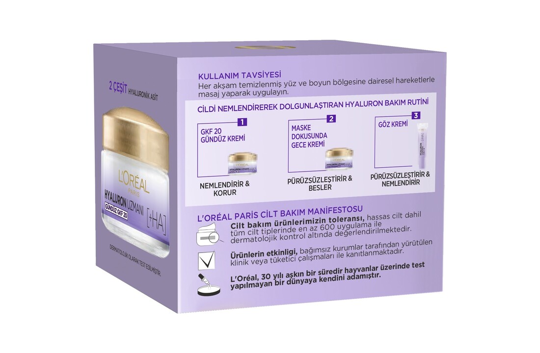 l`oreal paris hyaluron uzmani cilt dolgunlastiran nemlendirici krem 50ml