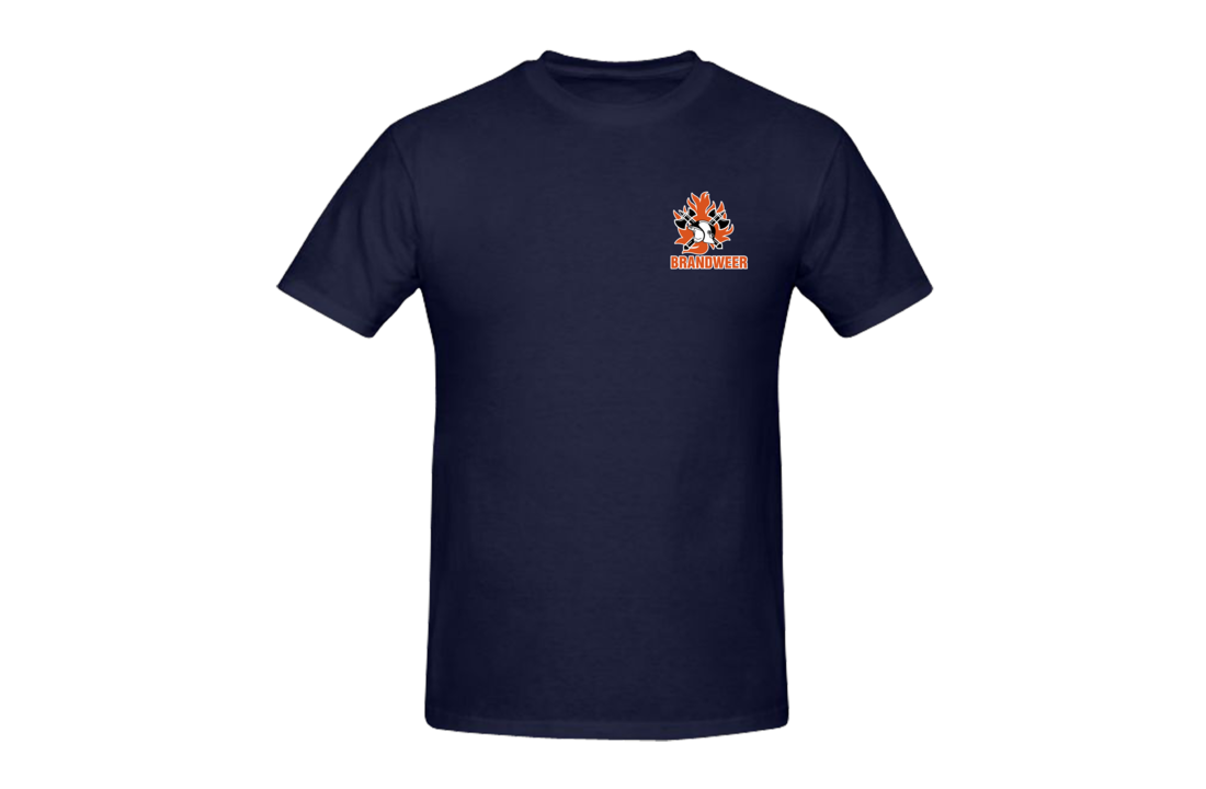 Logo brandweer borst + brandweer op rug T-Shirt