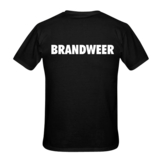 Call me when you need help borst + brandweer op rug T-Shirt