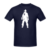 Fireman standing borst + brandweer op rug T-Shirt