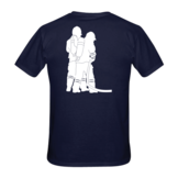 Silhouette op rug + brandweer op borst T-Shirt