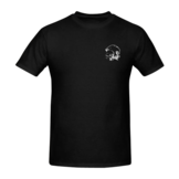 Helmet sketch op rug + borstlogo T-Shirt