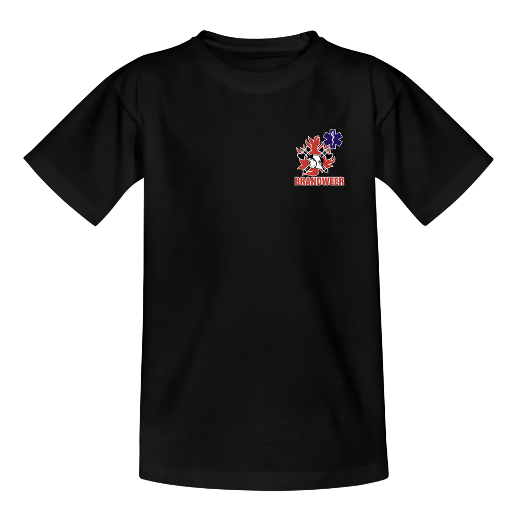 Kids logo brw-amb borst + brandweer op rug T-Shirt