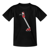 Kids ladderwagen borst + brandweer op rug T-Shirt
