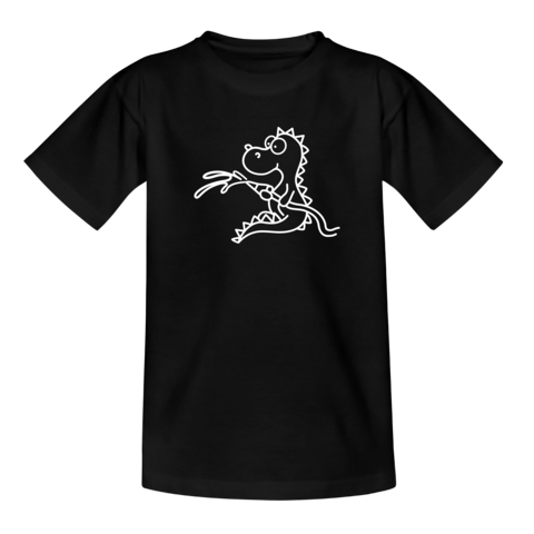 Kids vuurdraak borst + brandweer op de rug T-Shirt