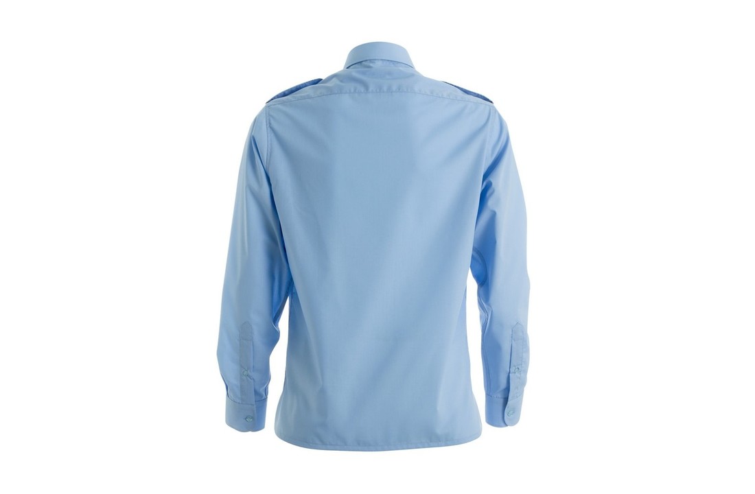 Uniformhemd licht blauw - lange mouwen