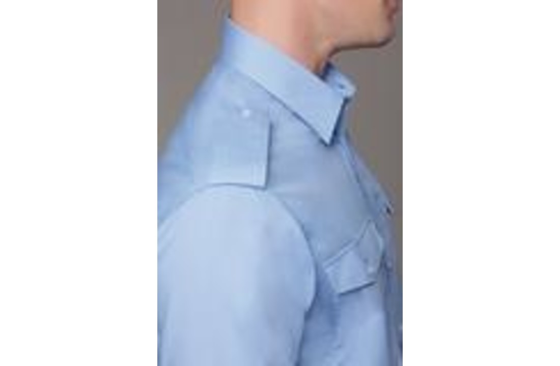 Uniformhemd licht blauw - lange mouwen