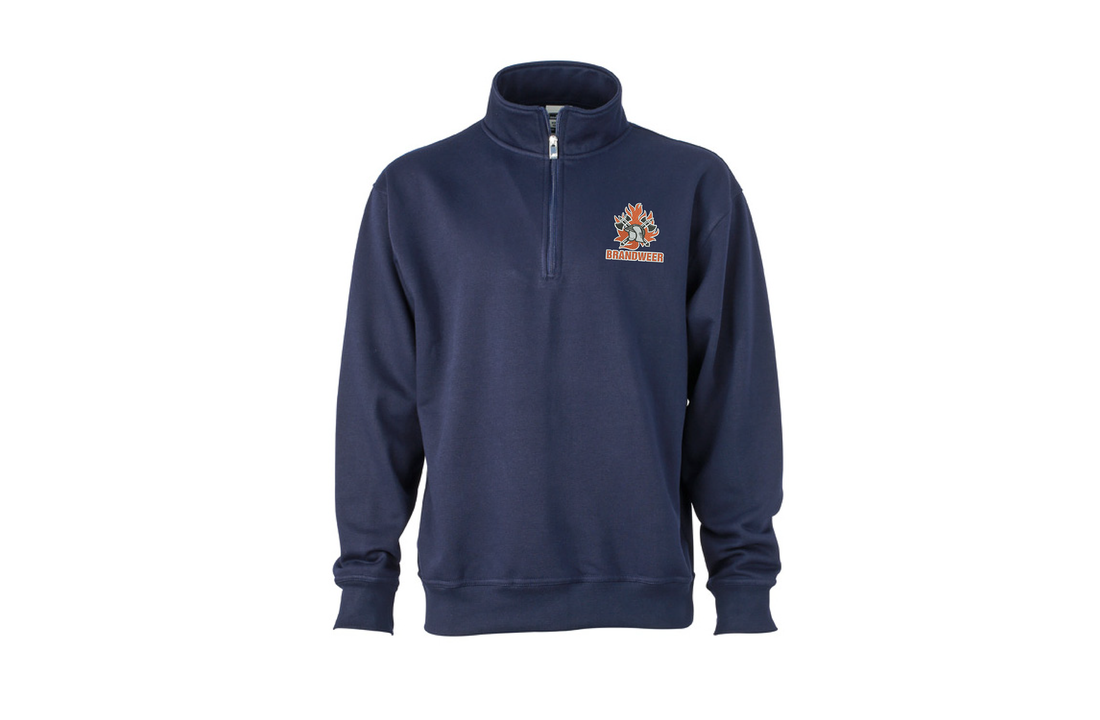 Sweater met halve rits (Half-Zip)