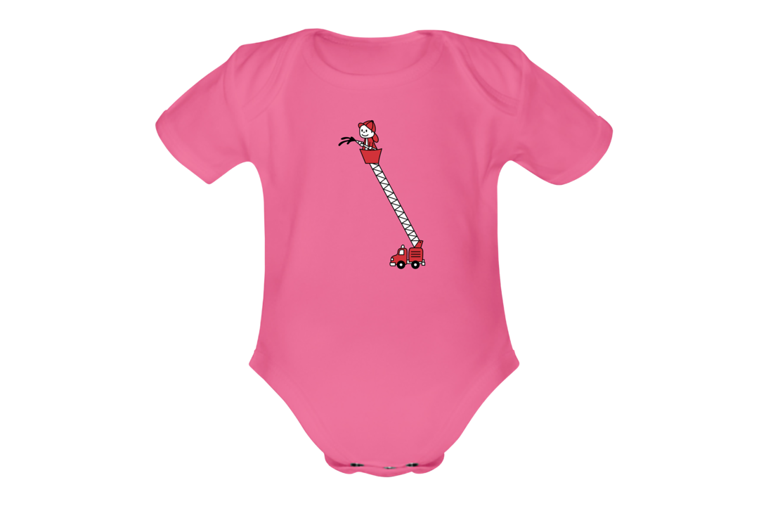 Baby ladderwagen borst rompertje