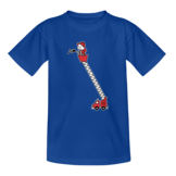 Kids ladderwagen borst + brandweer op rug T-Shirt