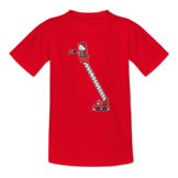Kids ladderwagen borst + brandweer op rug T-Shirt