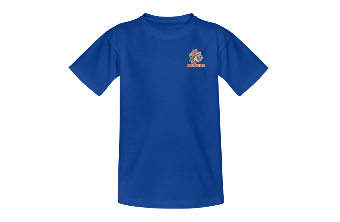 Kids logo brw borst + brandweer op rug T-Shirt