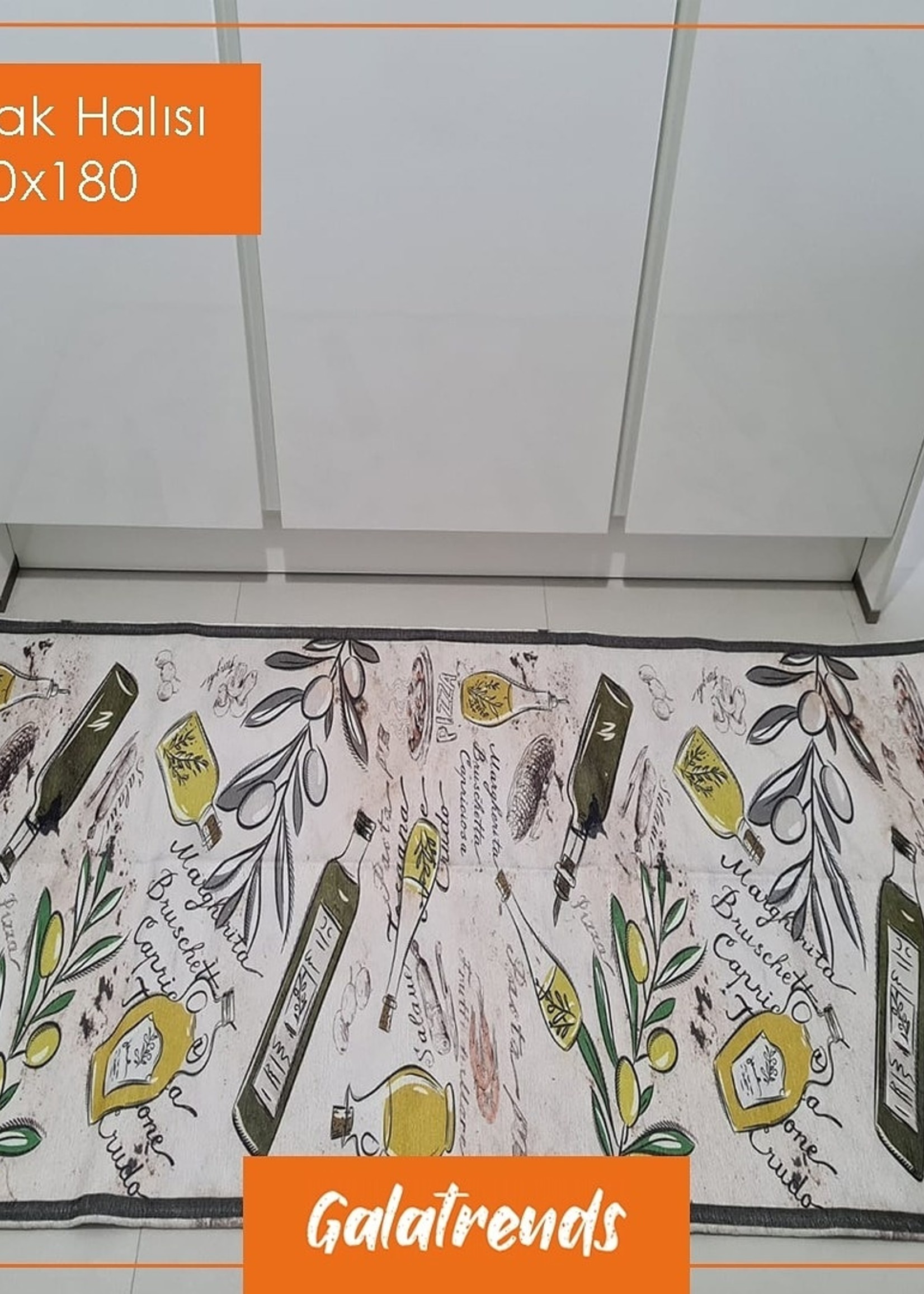 Kitchen Carpet White