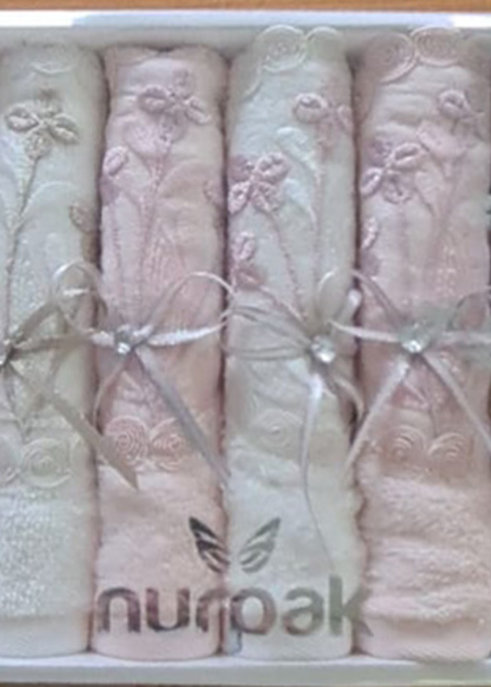 NURPAK EMERALD TOWEL  PINK/WHITE