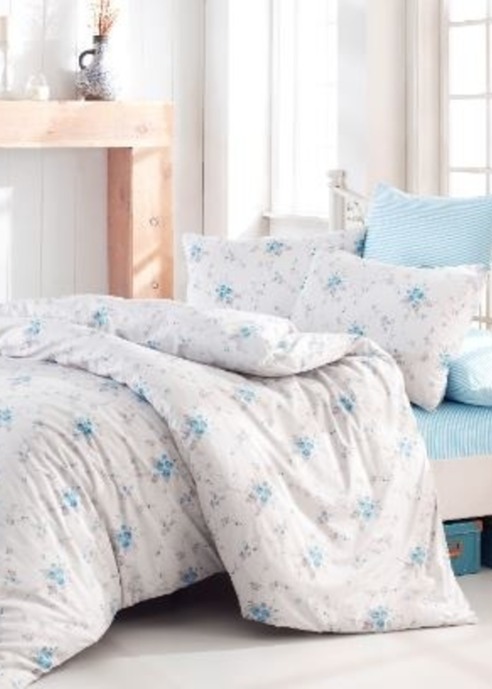 KARIN BLUE RANFORCE QUILT COVER SET