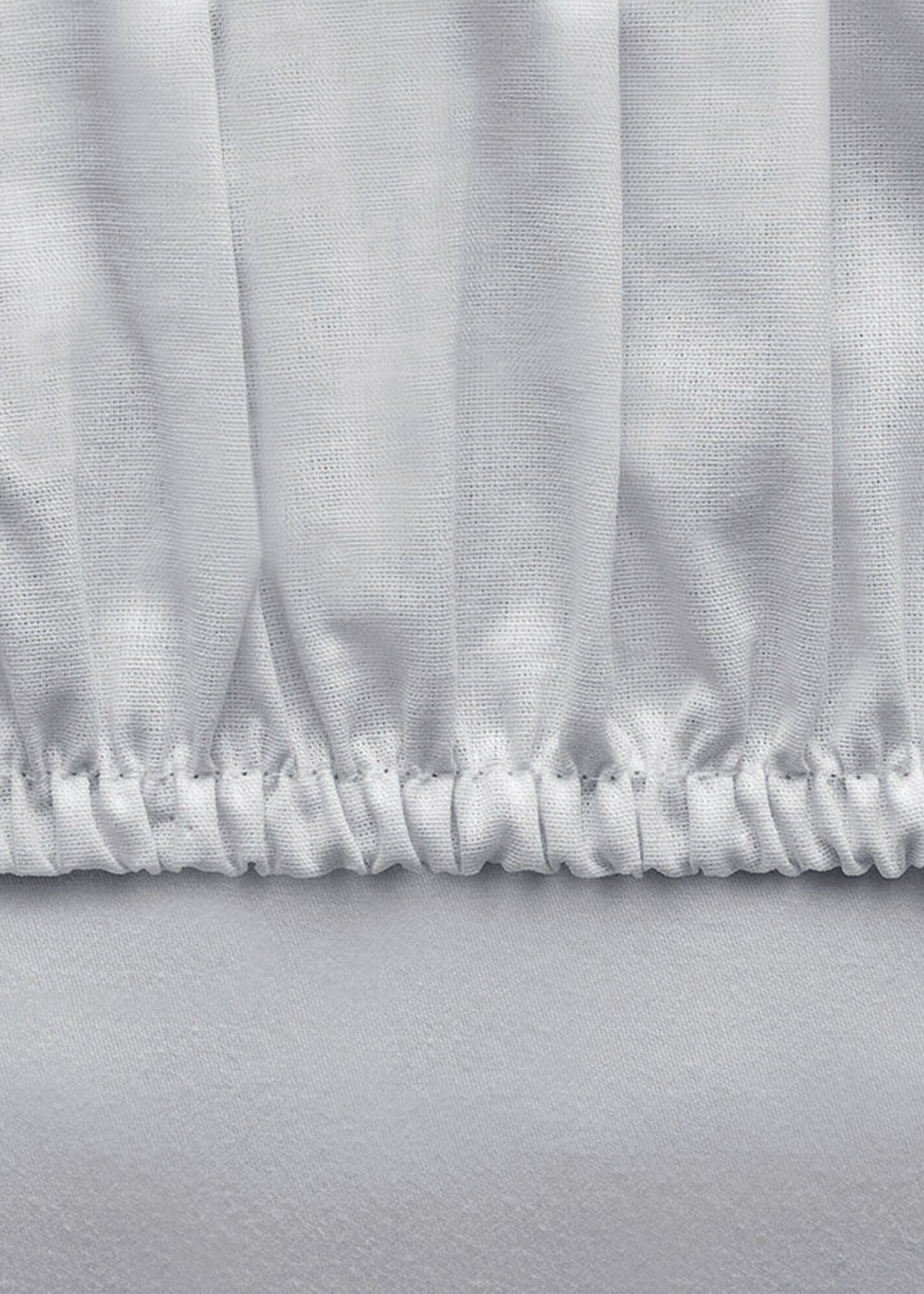 Grey Ranforce Single Fitted Sheet + 1 Pillowcase  100*200