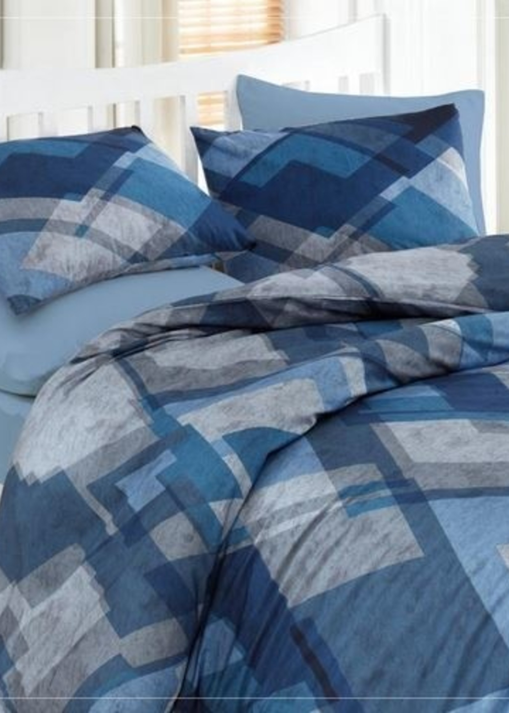 MOSAIC BLUE RANFORCE TEK KİŞİLİK NEVRESİM TAKIMI