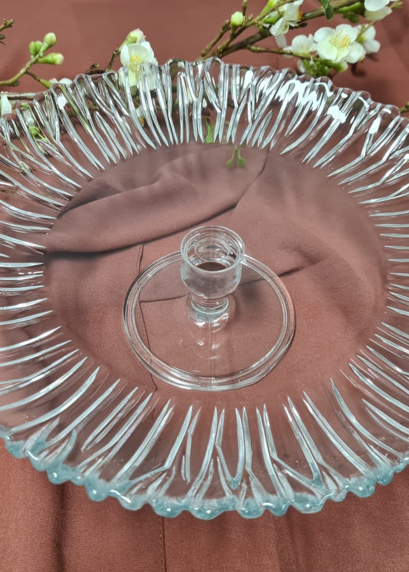 Paşabahçe Aurora Footed Serving Plate 95832