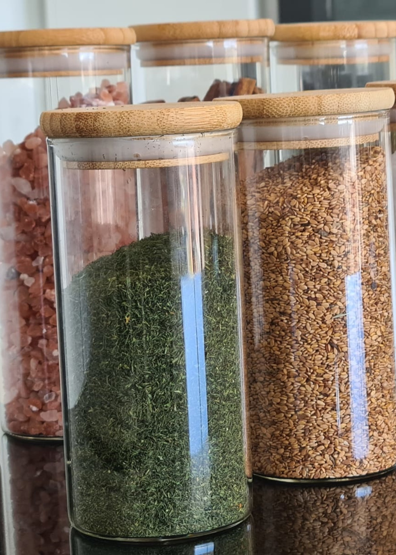 8 Pcs Glass Storage Container