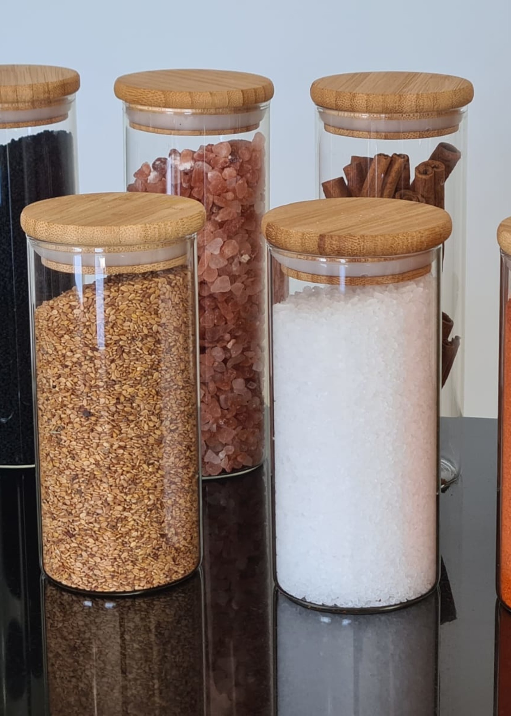 8 Pcs Glass Storage Container