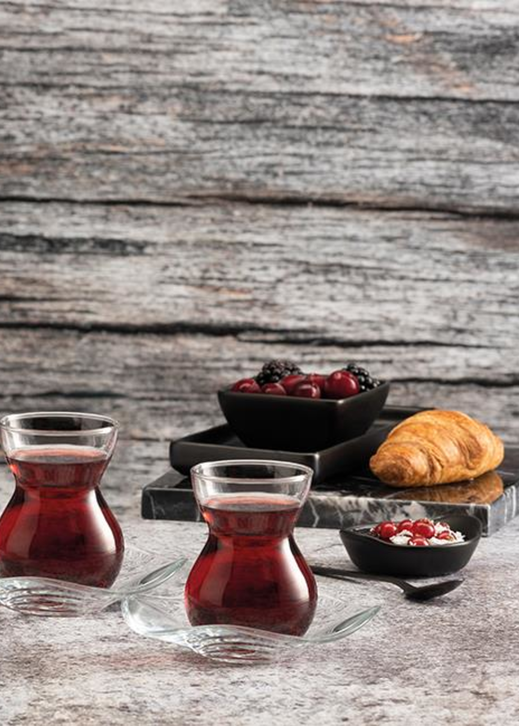 Paşabahçe Lace 6 Person Tea Set PB-96574